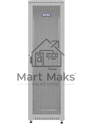 Шкаф коммутационный NTSS Премиум (NTSS-R42U6060PD) напольный 42U 600x600мм пер.дв.перфор. металл 900кг серый 510мм 86кг IP20 металл