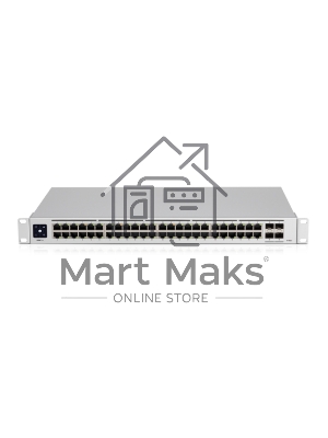 Коммутатор в стойкуUbiquiti UniFi Professional 48Port Gigabit Switch with Layer3 Features and SFP+ USW-Pro-48-EU , 48х 1G RJ45, 4х 10G SFP+