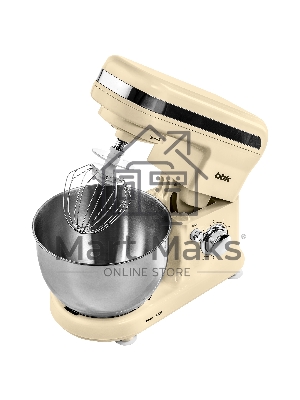 Миксер планетарный BBK KBM1401 бежевый, 1500 Вт, 4 л