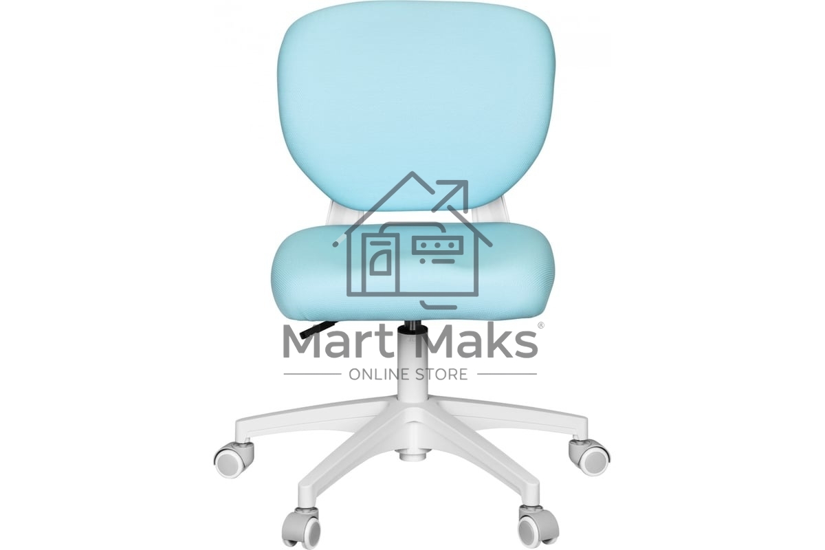 Кресло детское Cactus CS-CHR-3594BL голубой, крестов. пластик белый
