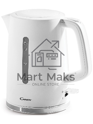 Чайник электрический Candy QA00A1M00RU 1.7л. 2200Вт белый корпус: пластик (CK-100)