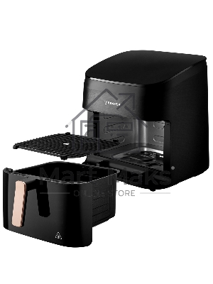 Аэрогриль Brayer BR2057 черный, 2200 Вт, 8.5 л, сенсор, 10 программ