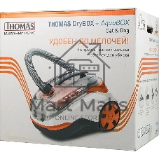 Пылесос моющий Thomas DryBOX + AquaBOX Cat&Dog белый/оранжевый, 325/1700 Вт, уборка сухая/сбор жидкости, пылесборник контейнер 2.6 л