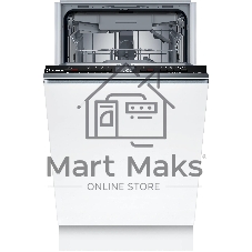 Встраиваемая посудомоечная машина Bosch SPV4HMX14Q, 45 см, 10 комплектов, электронное управление, дисплей, энергоэффективность А+, уровень шума 46 дБ, цвет белый
