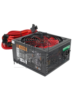 Блок питания Ginzzu PC600 Red, 600Вт, 80 PLUS, 140мм, черный/красный