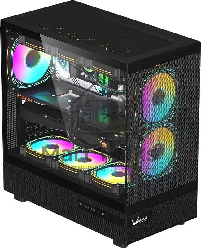 Компьютерный корпус AeroCool / Formula Crystal Z8 FLOE черный без БП ATX 3x120mm 5x140mm 1xUSB2.0 1xUSB3.0 1xUSB3.1 audio bott PSU