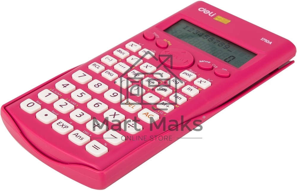 Калькулятор научный Deli E1710A/RED красный 10+2-разр.