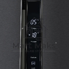 Холодильник Hyundai CS4505F черная сталь двухкамерный Side by Side 271/165л морозилка сбоку