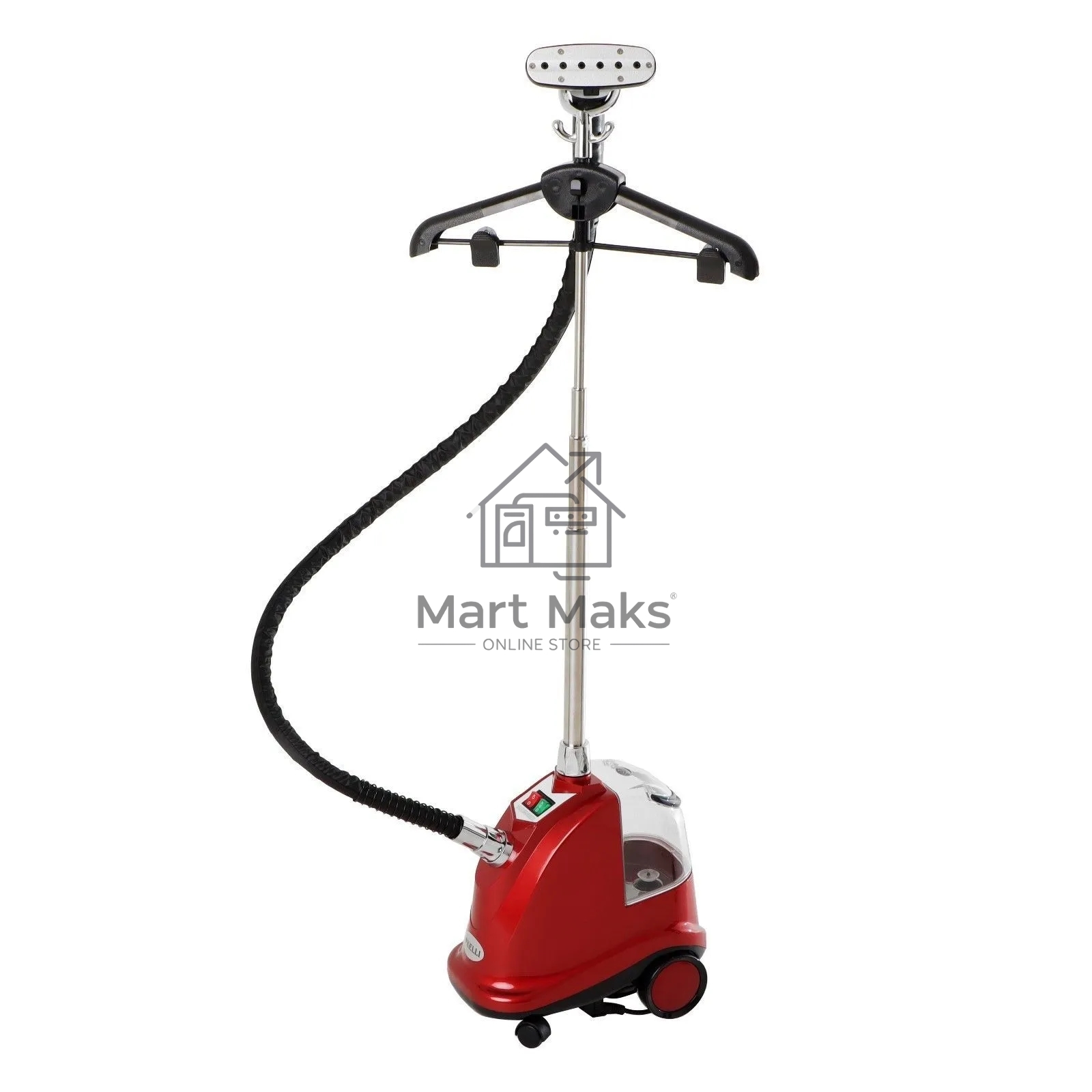 Отпариватель Kelli KL-7 красный, 2800 Вт, 90 г/мин, 3000 мл