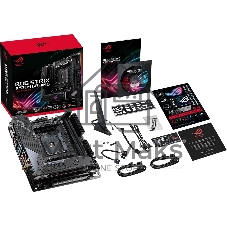 Материнская плата ASUS ROG STRIX X570-I GAMING, AM4, AMD X570, 2xDDR4, 4xSATA, 2xM.2, 1xPCIe 4.0 x16, 1xHDMI, 1xDP, 1x1Gb LAN, Wi-Fi 6, Bluetooth 5.0, 1xUSB-C 10Gbps, 3xUSB-A 10Gbps, 4xUSB-A 5Gbps, 2xUSB-A 2.0, 3x3.5 мм, 7.1, ITX