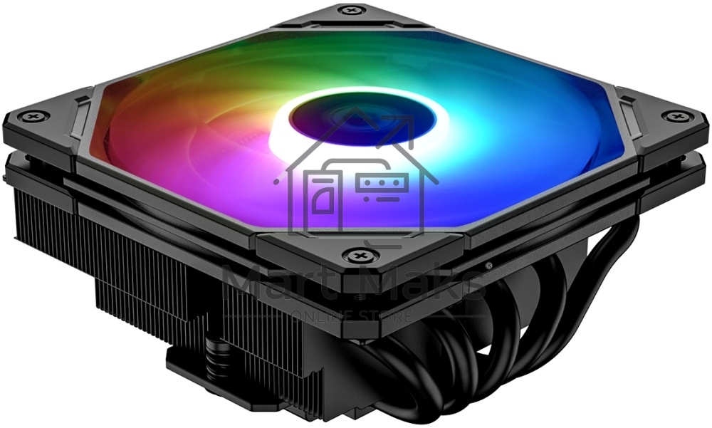 Кулер ID-COOLING IS-55 ARGB черный 120мм алюминий+медь 2000rpm 31.5db 4-pin 125W 55мм