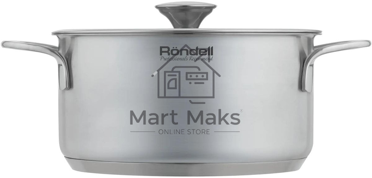 Кастрюля Rondell Modern RDS-1747, 2.8л, 20см, с крышкой, стальной