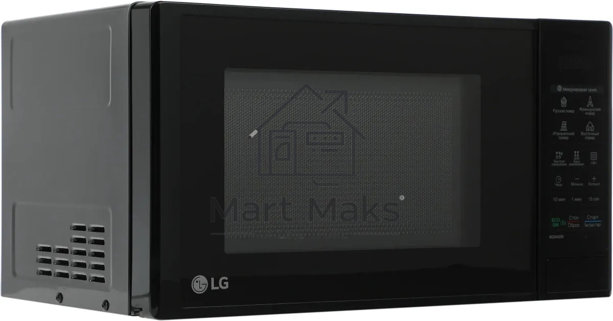 Микроволновая печь LG MS2042DB черный, 20 л, 700 Вт, переключатели - сенсор