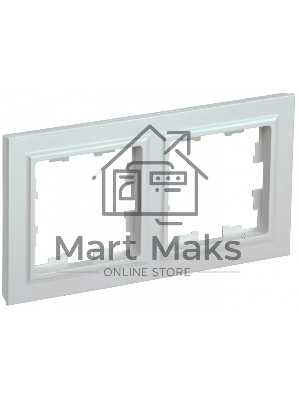 Рамка 2-местная IEK BRITE РУ-2-БрЖ жемчуг