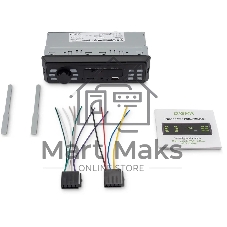 Автомагнитола Digma MCP-225B, 1 DIN, Bluetooth, USB Type-A, AUX