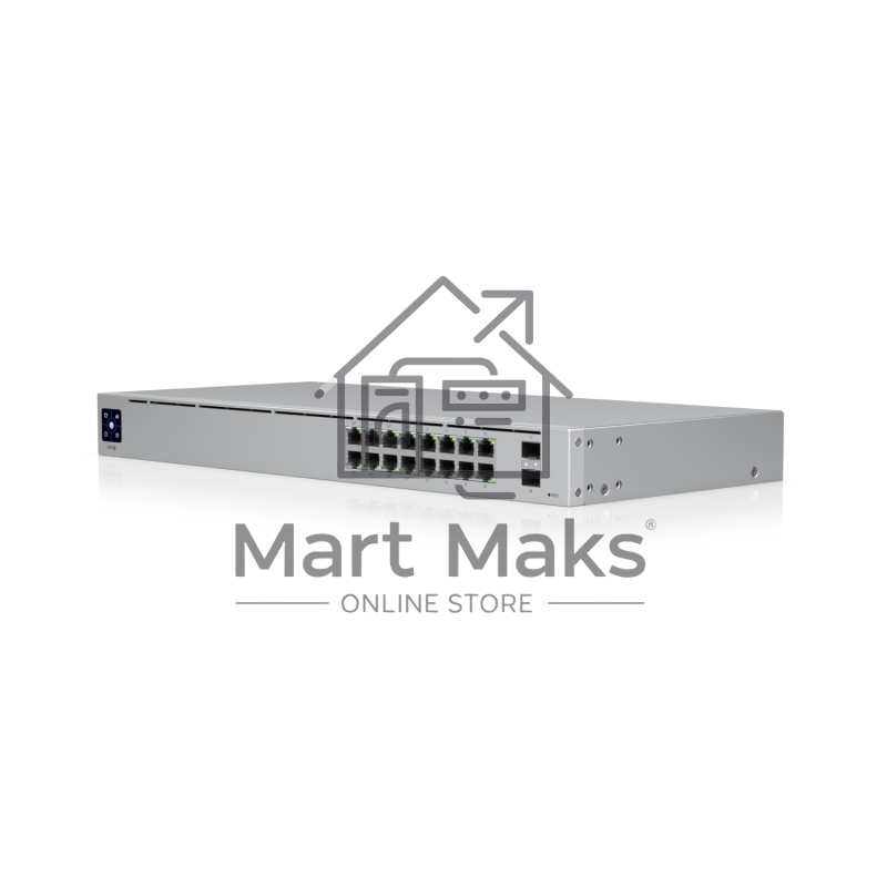 Коммутатор Ubiquiti UniFi USW-16-POE 2SFP 8PoE+ 42W управляемый