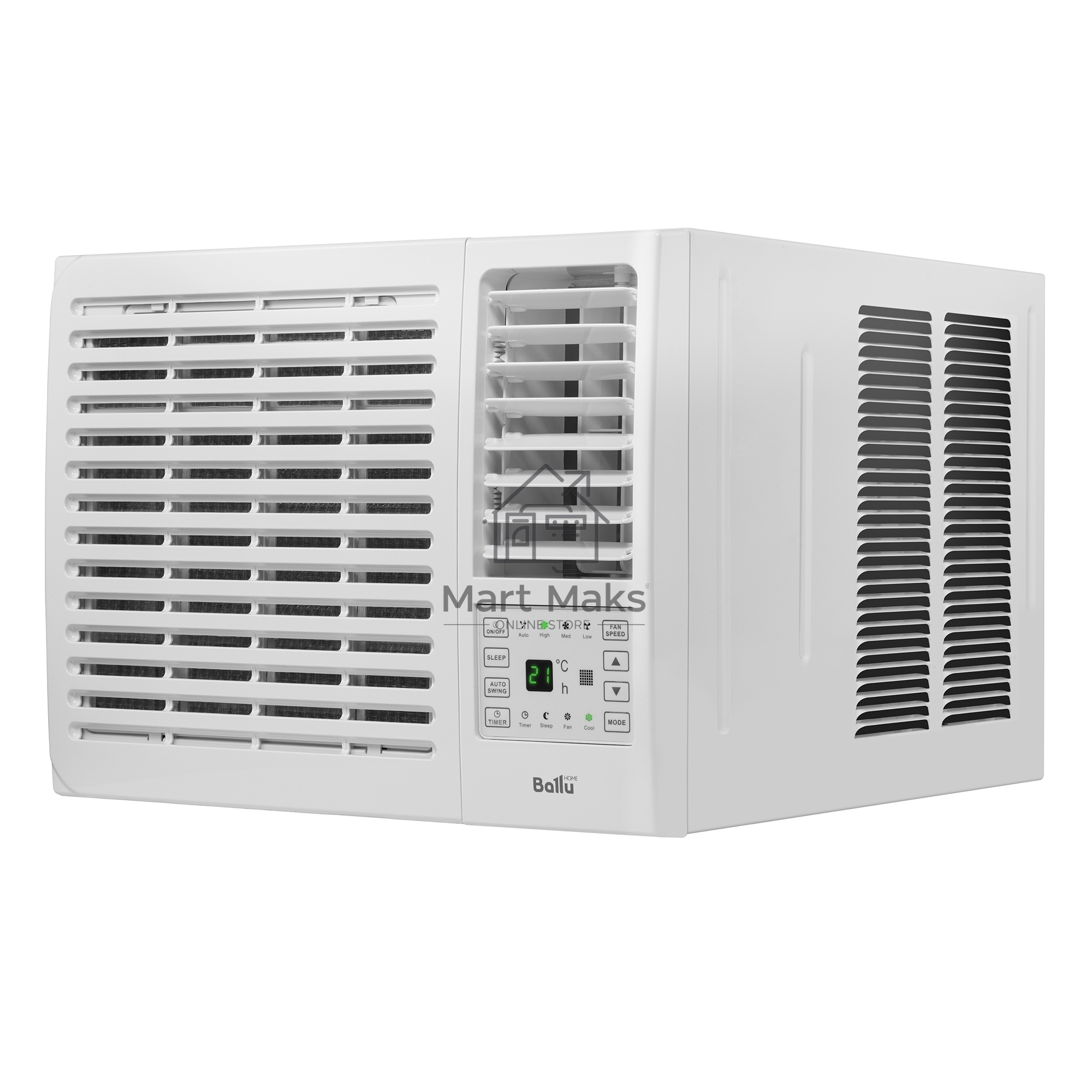Кондиционер оконный Ballu BWC-09 AC 9000 BTU, 24 м², 49 дБ, охлаждение, осушение, белый