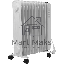 Масляный обогреватель Centek CT-6207 (11 секций) белый, 1000/1750/2500 Вт, 25 м2, 3 режима, термостат