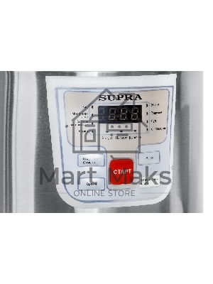 Мультиварка SUPRA MCS-4115 5 л, 900 Вт, 11 программ, серебристый/белый