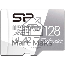 Флеш карта microSD 128Gb Silicon Power Superior Pro A2 microSDXC Class 10 UHS-I U3 Colorful 100/80 Mb/s (SD адаптер)