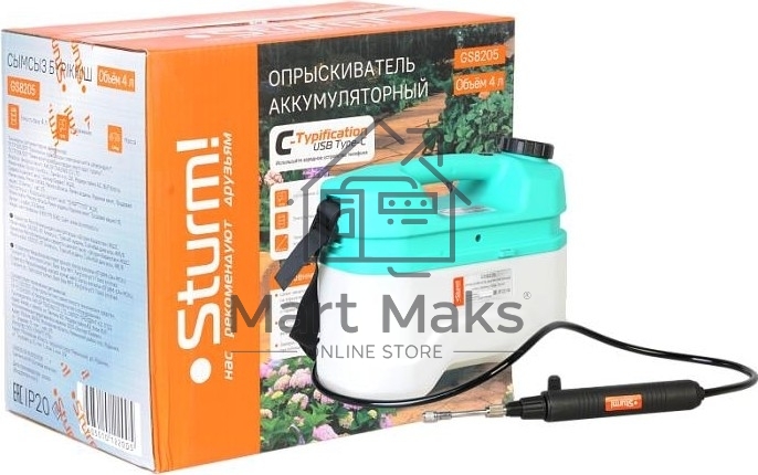 Опрыскиватель Sturm! GS8205 аккум. наплеч. 4л голубой
