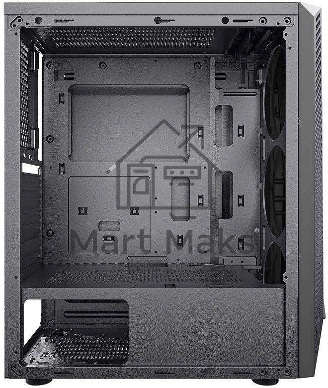 Компьютерный корпус Ginzzu SL150 панель с RGb подсветкой
