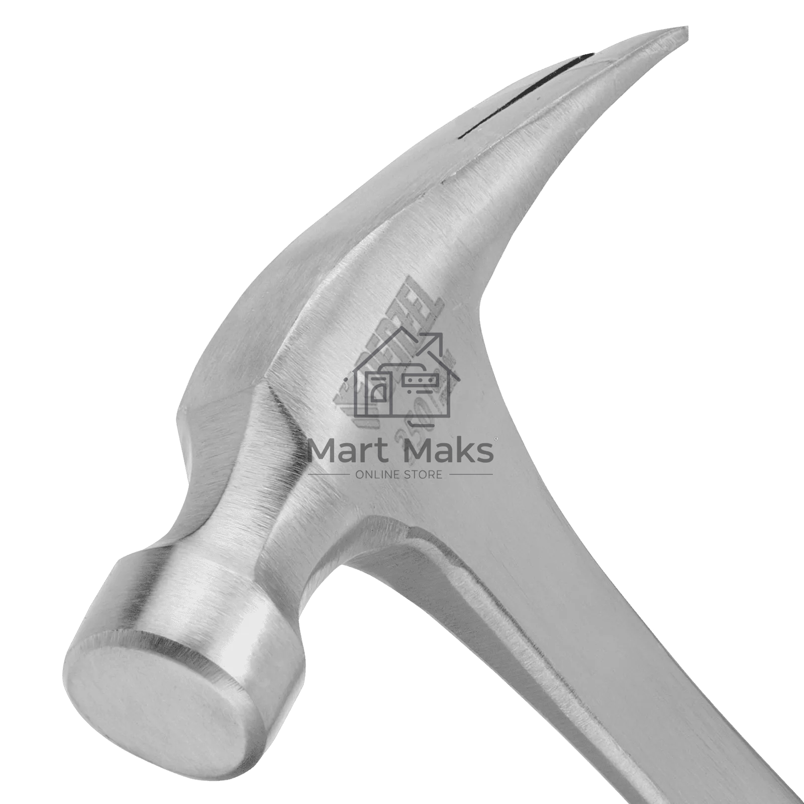 Молоток-гвоздодер Denzel 350 г, цельнометаллический, двухкомпонентная рукоятка