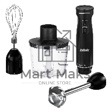 Блендер погружной BBK KBH0813 черный, 1100 Вт, плавная регулировка, турбо