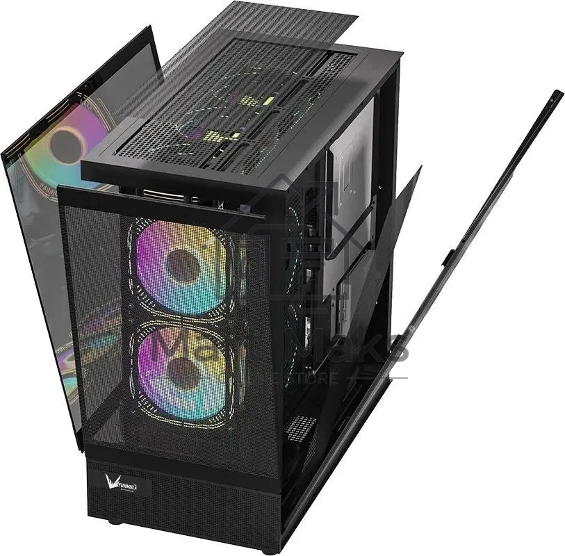 Компьютерный корпус AeroCool / Formula Crystal Z8 FLOE черный без БП ATX 3x120mm 5x140mm 1xUSB2.0 1xUSB3.0 1xUSB3.1 audio bott PSU