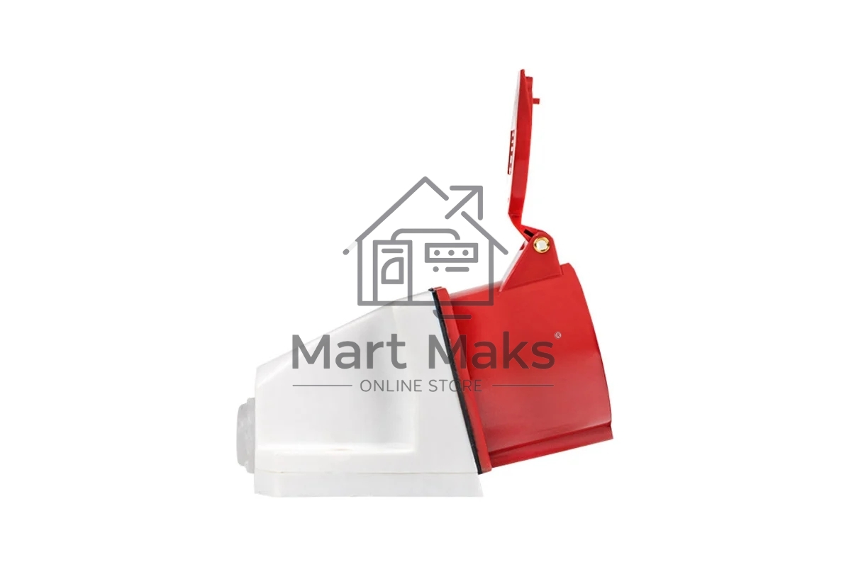 Розетка стационарная наружная EKF ps-114-16-380 16А 380В 3P+РЕ IP44 (114)