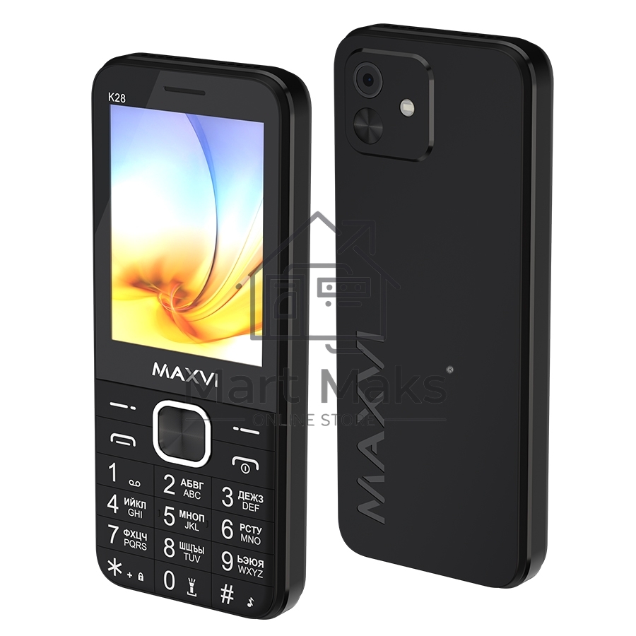 Мобильный телефон Maxvi K28 32/32Mb черный