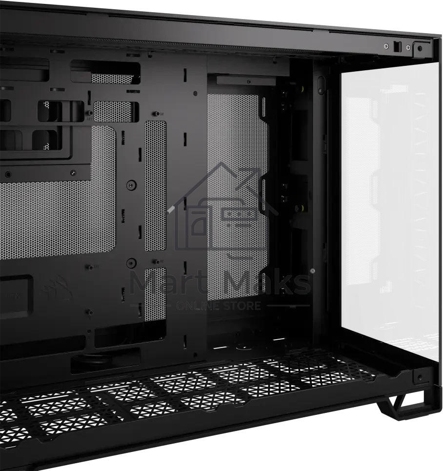 Компьютерный корпус без блока питания Corsair 2500X Airflow, Midi-Tower, TG, no fan, 2xUSB-A 3.2, 1xUSB 3.2 Type-C, mATX, mITX черный
