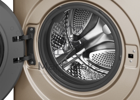 Стиральная машина Weissgauff WM 59411 Direct Drive Inverter Steam Champagne золотистая, загрузка фронтальная 11кг, 1400 об/мин., класс: A+++