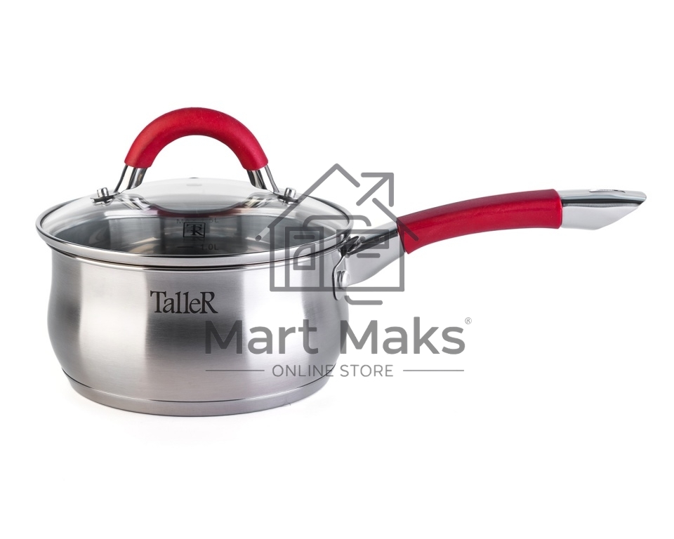 Набор посуды TalleR TR-17150, 8 пр.Толщина стенки - 0,6 мм, толщина дна - 2,8 мм.