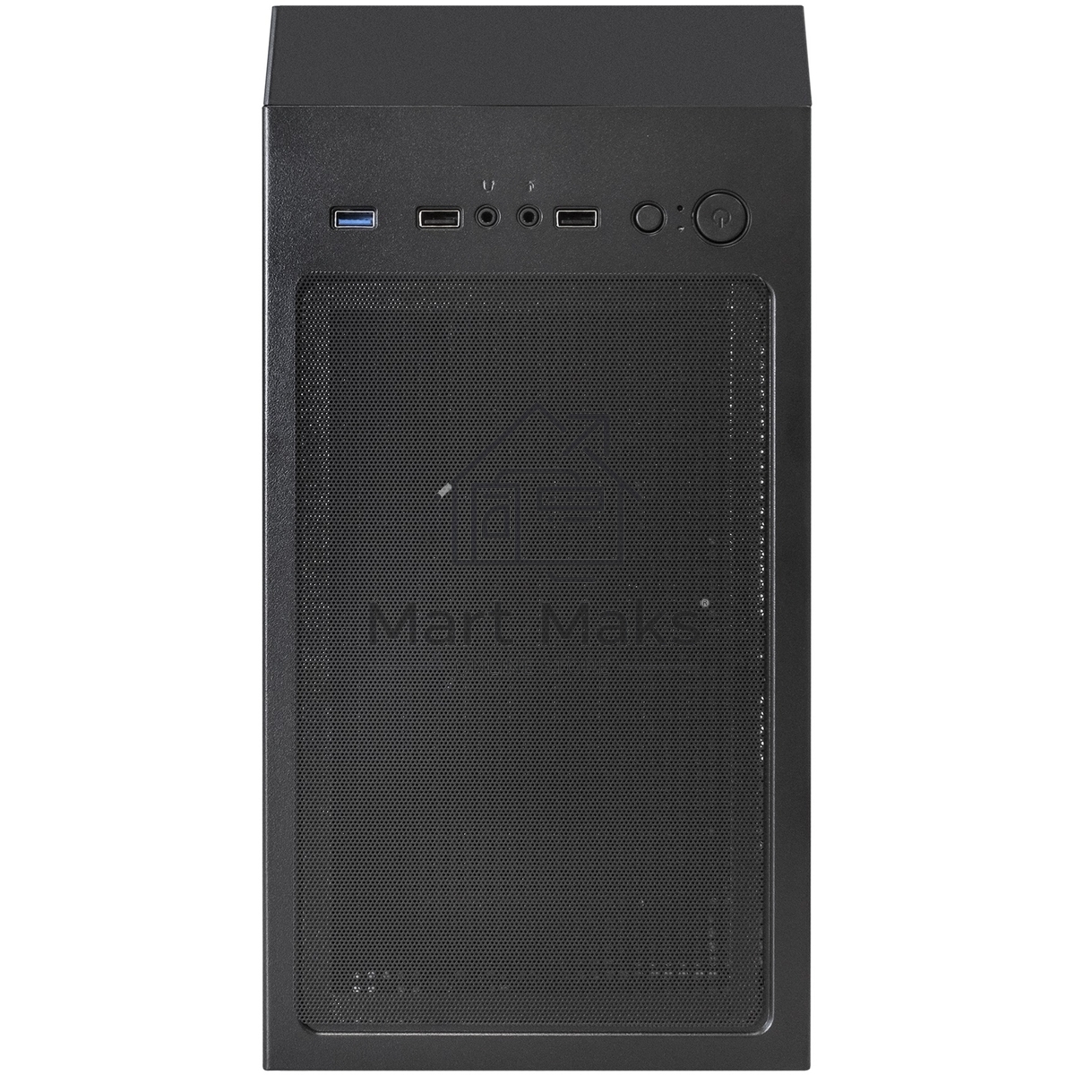 Компьютерный корпус Miditower ExeGate EVO-8243 (ATX, без БП, 2*USB+1*USB 3.0, черный, 3 вент. с RGb подсветкой, боковая панель - закаленное стекло)