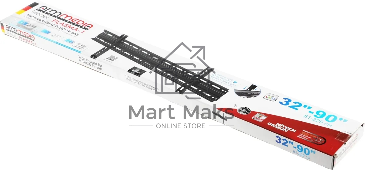 Кронштейн Arm media PLASMA-1 new черный, 32