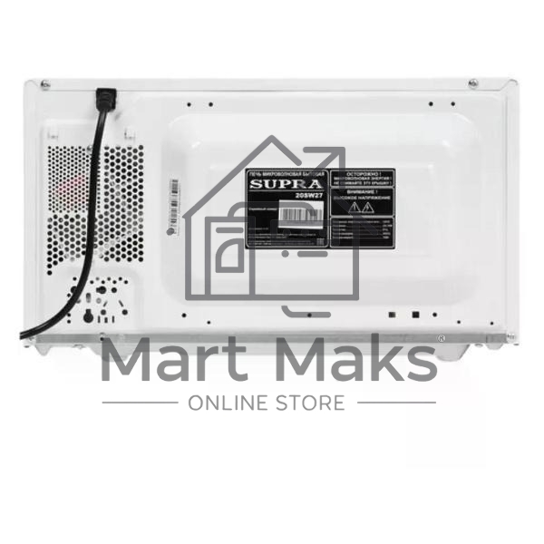 Микроволновая печь SUPRA 20SW27 белый, 20 л, 700 Вт, переключатели - сенсор