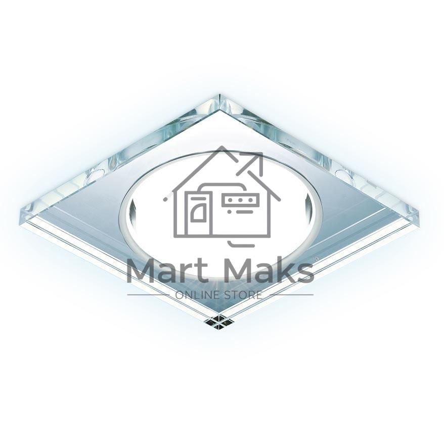 Встраиваемый точечный светильник G215 CL/CH/CLD хром/прозрачный GX53+3W(LED COLD)