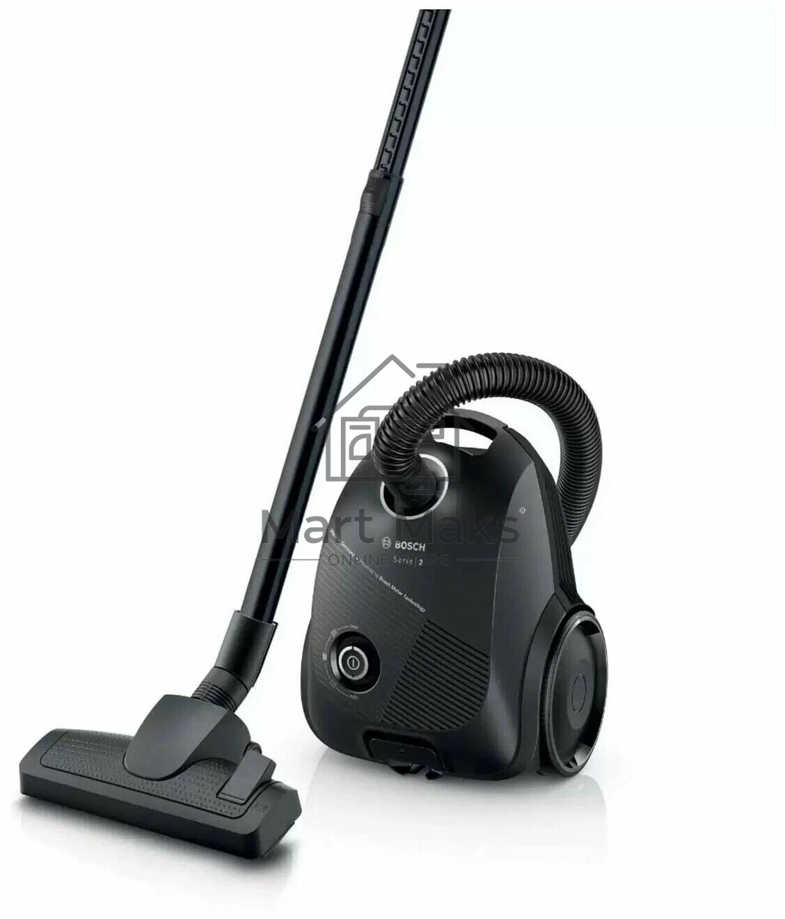 Пылесос Bosch BGLS2BA2 черный, 600 Вт, уборка сухая, пылесборник мешок 3.5 л