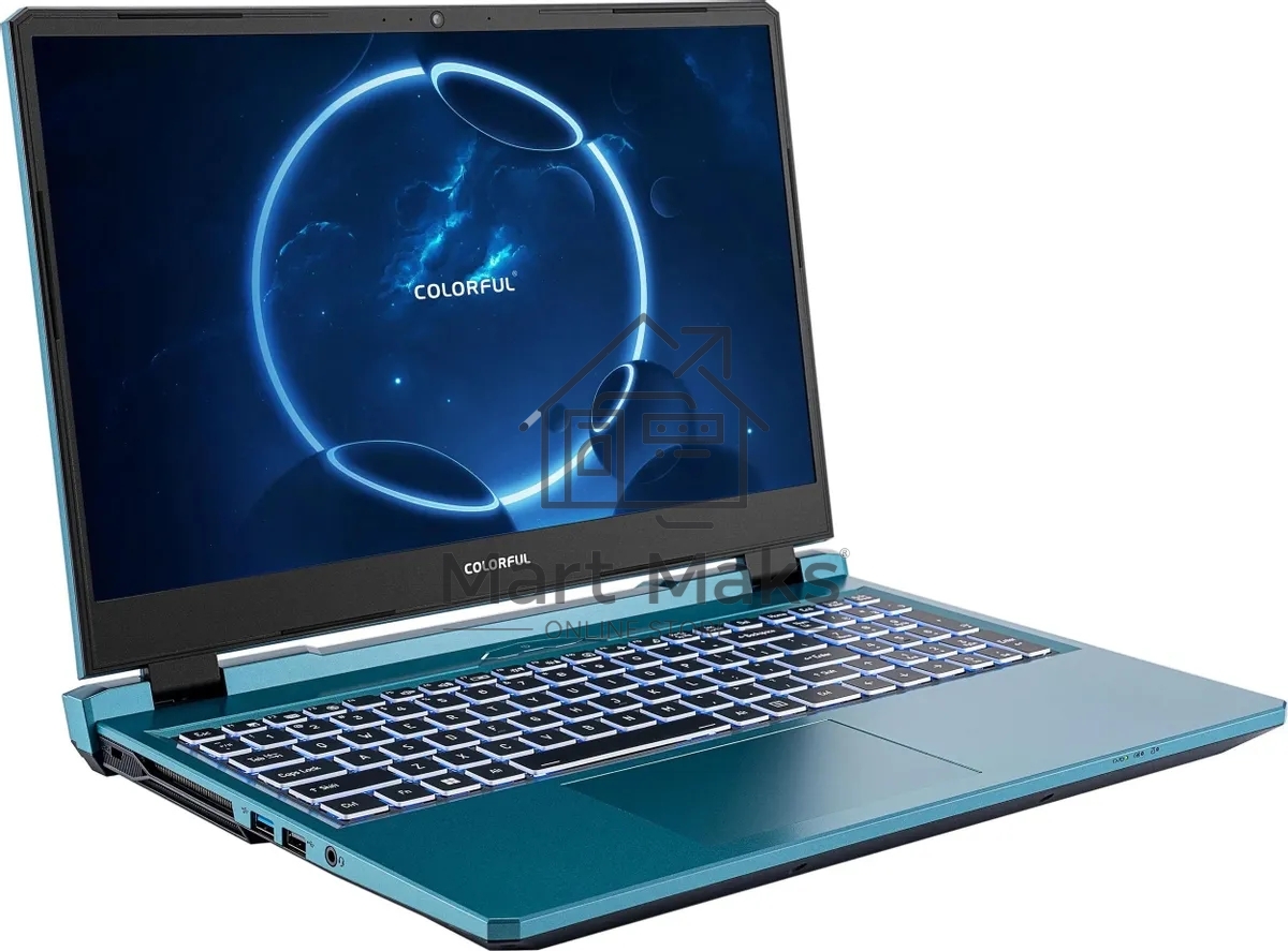 Ноутбук Colorful P15 23 синий Intel Core i5-12450H/16Gb/SSD512Gb/RTX 4050 6Gb/15.6