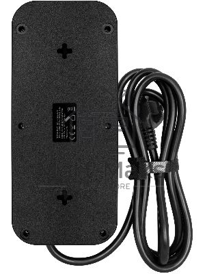 Сетевой фильтр Powercom SP-08 USB03AB 1,8 m 1.8м (8 розеток) черный (коробка)