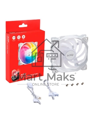 Вентилятор для корпуса ADATA XPG VENTO 120 ARGB PWM белый, 120 мм, 1850 об/мин, 21 дБ, 4 pin