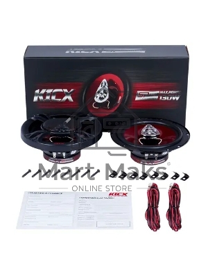 Колонки автомобильные Kicx SP 165, 130Вт, 90дБ, 4Ом, 16.5см, (6 1/2дюйм) (ком.:2кол.)