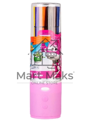 Фломастеры Deli EC150-12 Super Wings 12 цветов, пластиковая туба