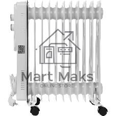 Масляный обогреватель Centek CT-6207 (11 секций) белый, 1000/1750/2500 Вт, 25 м2, 3 режима, термостат