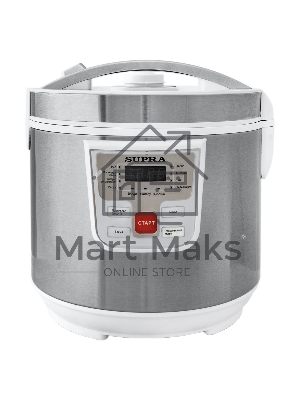 Мультиварка SUPRA MCS-4115 5 л, 900 Вт, 11 программ, серебристый/белый
