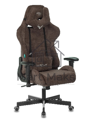 Кресло игровое Бюрократ VIKING KNIGHT LT10 FABRIC коричневый крестовина металл/пластик