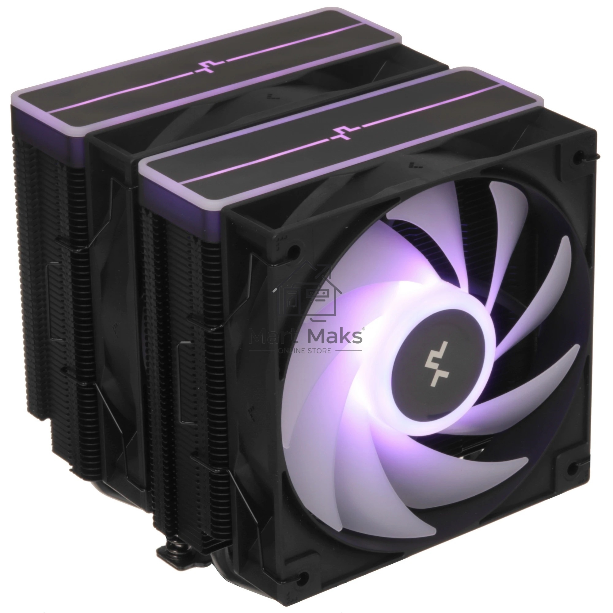 Кулер для процессора DEEPCOOL AG620 BK ARGB V2 черный 120мм алюминий+медь 1850rpm 29.4db 4-pin 260W 157мм