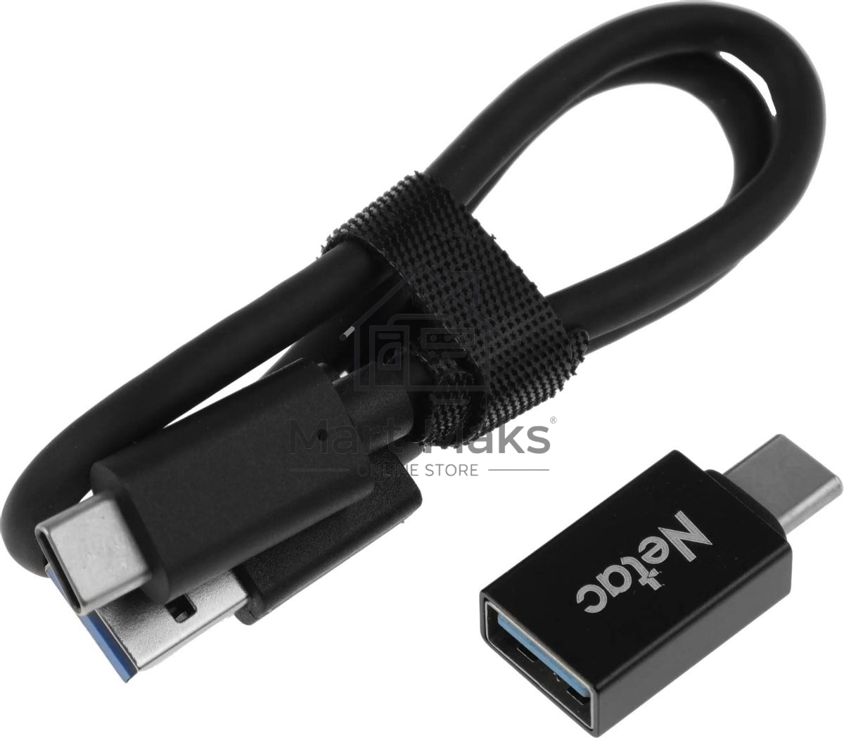 Внешний накопитель SSD Netac 250Gb Z SLIM (USB3.2, up to 520/480MBs, 100х29.5х9mm, Black)