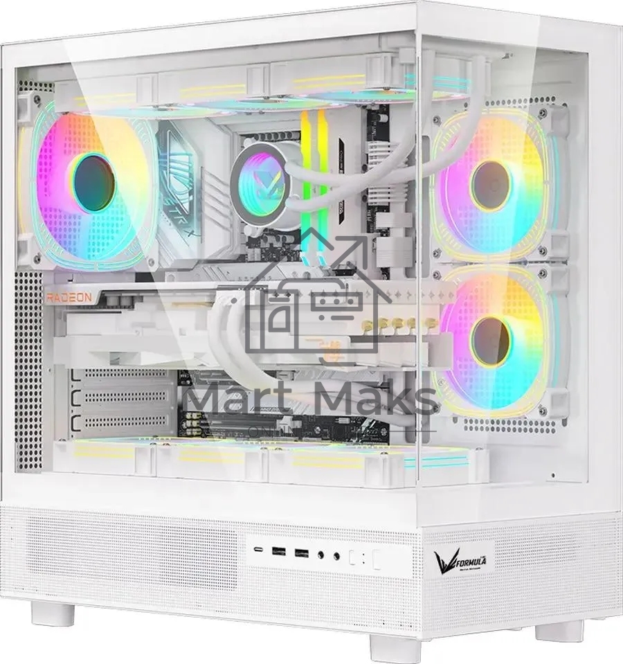 Компьютерный корпус AeroCool / Formula Crystal Z8 COSMIC белый без БП ATX 3x120mm 5x140mm 1xUSB2.0 1xUSB3.0 1xUSB3.1 audio bott PSU